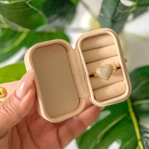 Anillo corazón chunky