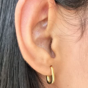 Argollas lisas 1.7cm 18K