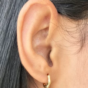 Argollas 1cm 18K