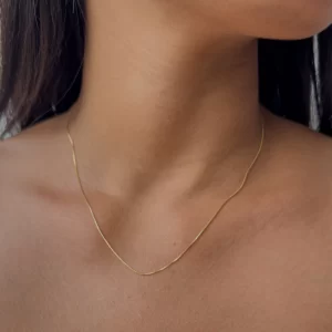 Cadena veneciana 45cm 18K