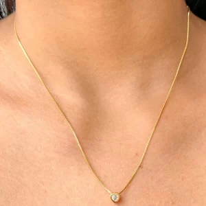 Cadena Veneciana corazón 18K