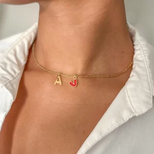 Cadena inicial dije corazón