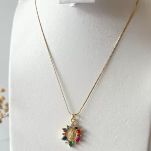 Cadena Virgen dorada