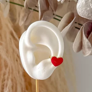 Earcuff corazón glossy