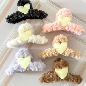 Gancho peluche corazón