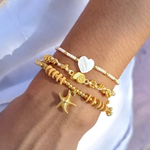 Set pulseras mar