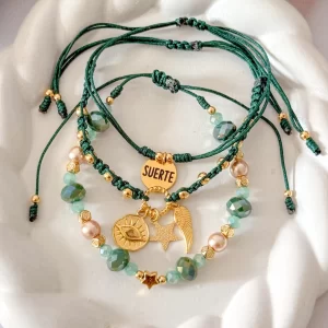Set pulseras suerte