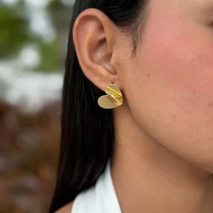 Arete corazón papel